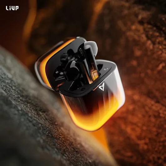 Liup Lp1 Bluetooth Wireless Earphone Luminous Quicksand Earbuds Active Noise Reduction Gaming Headphones Low Latency Earphones